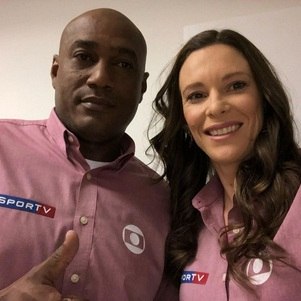 Claudinei Quirino e Fabiana Murer na Olimpíada da Globo