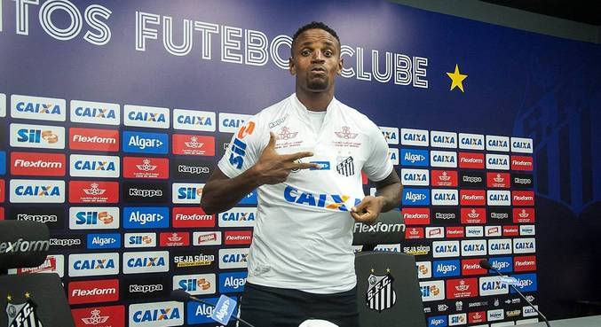 Cléber Reis quando foi anunciado no Peixe, em janeiro de 2017, vindo do futebvol alemão
