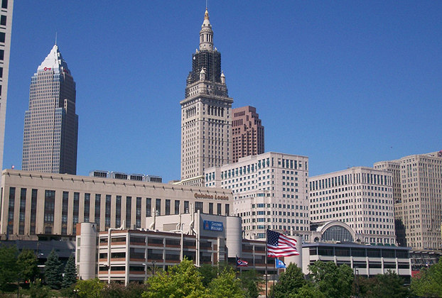 Cleveland, aliás, também fica em Ohio. É a segunda maior do estado, com cerca de 400 mil habitantes, só atrás de Columbus, com 900 mil. É em Cleveland onde fica localizado o Hall da Fama do Rock and Roll.