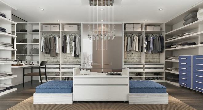 closet aberto - closet aberto com bancos 