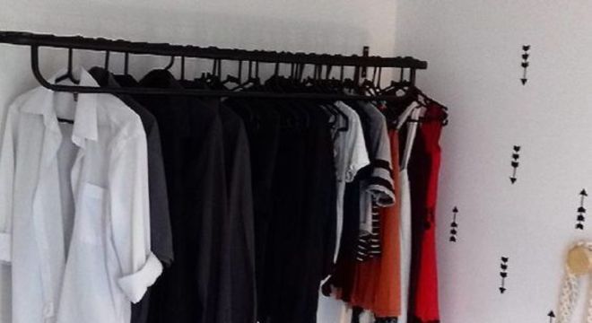 closet aberto - closet com gaveteiro