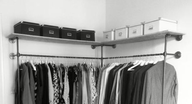 closet aberto - closet com gaveteiros 