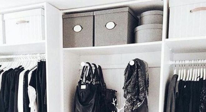 closet aberto - closet com nichos para sapato