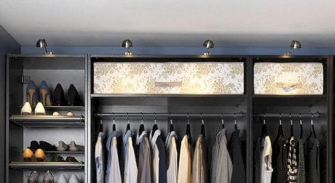 closet aberto - closet com roupas masculinas 