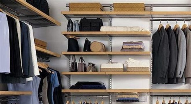 closet aberto - closet de madeira para casal 