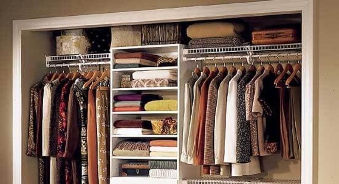 closet aberto - closet embutido em parede 