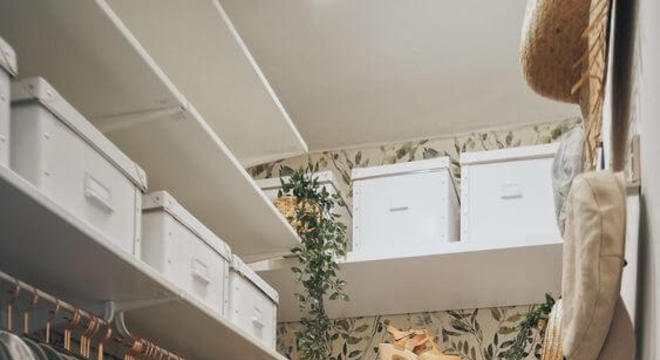 closet aberto - closet pequeno 