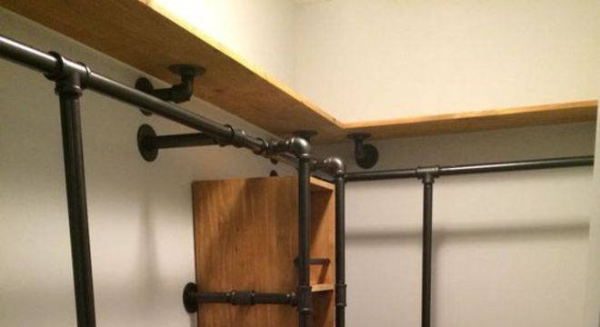 closet aberto - estrutura de closet aberto com eletrodutos