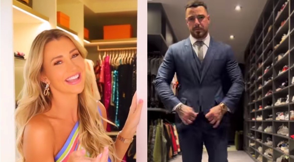 'Parece uma loja' famosos impressionam ao mostrar closets enormes e
