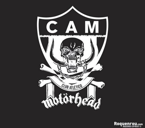 Clubes misturados com bandas de rock: Atlético-MG e Motorhead
