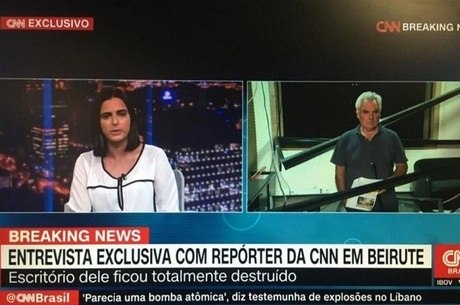 CNN Brasil em uma "exclusiva" com repórter da CNN