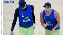 André e George vencem cubanos na final e Brasil confirma mais um ouro no vôlei de praia do Pan