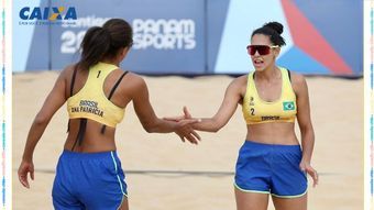Brasil asegura un lugar en las semifinales de voleibol de playa femenino y masculino en el Pan Sports