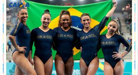 Ginastas brasileiras garantiram a prata por equipes
