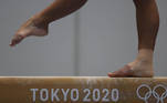 19.07.2021 - Jogos Olímpicos Tóquio 2020 - Ginastica rítmica feminina. Primeiro treino da seleção feminina de Ginastica. Foto de Júlio César Guimarães/COB.