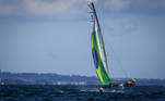 22.07.2021 - Jogos Olímpicos Tóquio 2020 - Treino da equipe olímpica mista de vela, categoria Nacra 17 com Samuel Albrecht e Gabriela Nicolino na Enoshima Yacht Harbour em Tóquio. Foto: Jonne Roriz/COB