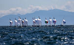 22.07.2021 - Jogos Olímpicos Tóquio 2020 - Treino da equipe olímpica masculina de vela, categoria 470M com o atletas Henrique Haddad e Bruno Bethlemna na Enoshima Yacht Harbour em Tóquio. Foto: Jonne Roriz/COB