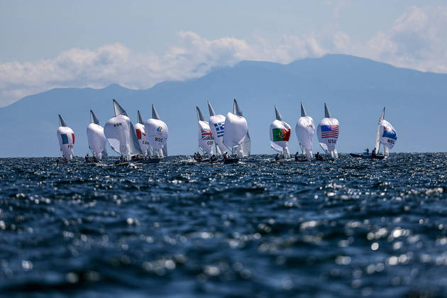 22.07.2021 - Jogos Olímpicos Tóquio 2020 - Treino da equipe olímpica masculina de vela, categoria 470M com o atletas Henrique Haddad e Bruno Bethlemna na Enoshima Yacht Harbour em Tóquio. Foto: Jonne Roriz/COB