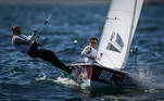 22.07.2021 - Jogos Olímpicos Tóquio 2020 - Treino da equipe olímpica feminina de vela, categoria 470W com as atletas Fernanda Oliveira e Ana Barbachan na Enoshima Yacht Harbour em Tóquio. Foto: Jonne Roriz/COB