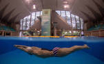 Treinamento da equipe brasileira de natação para Olimpíada do Japão. 