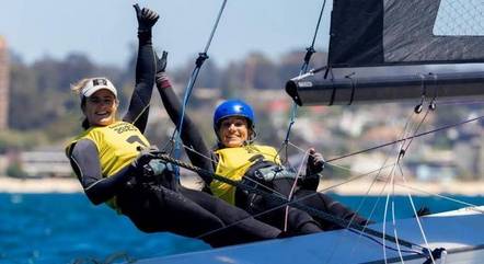 Martine Grael e Kahena Kunze foram bicampeãs pan-americanas na classe 49er FX