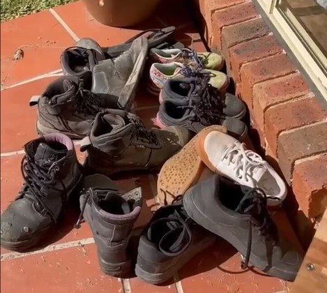 Uma mãe ficou em choque ao perceber que dentro de um dos sapatos da filha dela, na porta de casa, se escondia uma cobra venenosa. Kym Beechey mora na Austrália e registrou o predador tranquilamente aninhado dentro do calçado. A iniciativa de se abrigar dentro de lugares escuros é comum para cobras, mas representa um risco. Você consegue encontrá-la?