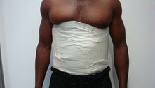 PF prende passageiro com mais de 3 kg de cocaína em cinta elástica