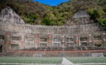 7. Cocodrilos Sports ParkAssim como Braga, parte das laterais do campo do Cocodrilos Sports Park, na Venezuela, está envolta por uma montanha. A diferença é que o clube optou por colocar arquibancada perto da pedreira