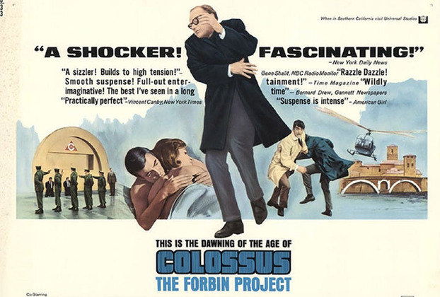 “Colossus 1980” (1970): O filme se passa em um futuro próximo, durante a Guerra Fria. Os Estados Unidos constroem um supercomputador chamado Colossus, que é capaz de controlar todos os sistemas de defesa do país, incluindo os mísseis nucleares.