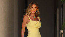 Com bolsa de R$ 202 mil, Ana Paula Siebert aposta em look romântico e surge de amarelo e rosa