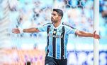 Pelo Uruguai, Suárez, do Grêmio, esteve nas Copas do Mundo de 2010, 2014, 2018 e 2022