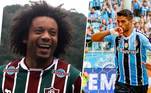 Ex-Real Madrid, Marcelo é o mais novo reforço do Fluminense. O craque deixou a Grécia para retornar ao futebol brasileiro. Além dele, Luis Suárez é outro nome de peso no futebol que ingressou nas competições do Brasil, após ter sido contratado pelo Grêmio.Os dois jogadores já disputaram a Copa do Mundo e, com eles, o Brasileirão chega a 23 jogadores que disputaram em Mundiais.Confira os nomes: