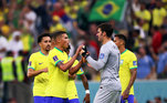 Com razão, a seleção brasileira comemorou muito o fim da partida