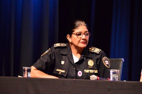 A comandante Elza Paulina, responsável pelo Programa Guardiã Maria da Penha