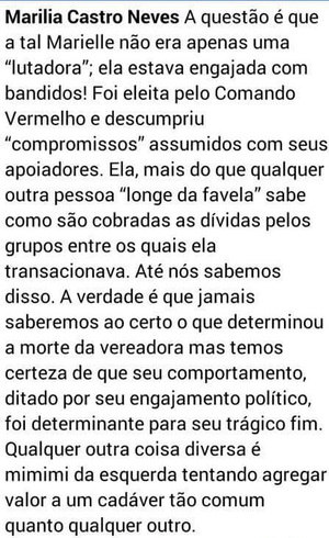 Comentário da desembargadora