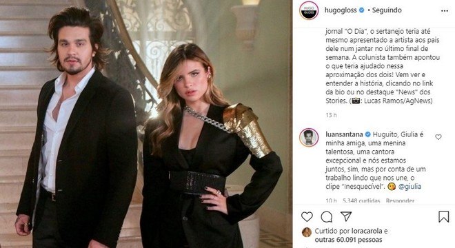 Comentário de Luan Santana