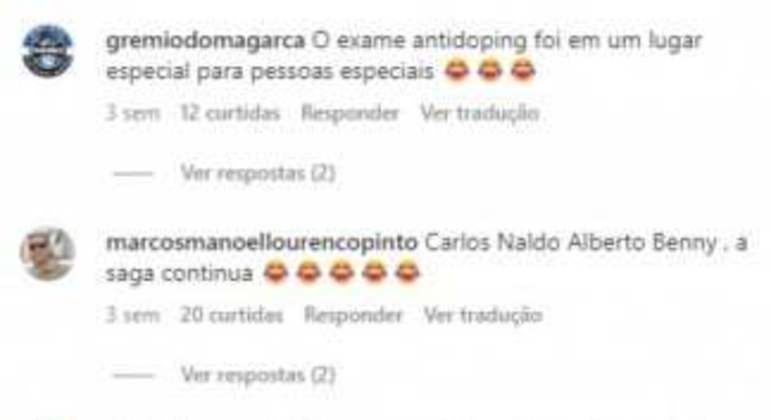 Comentários Carlos Alberto - Naldo