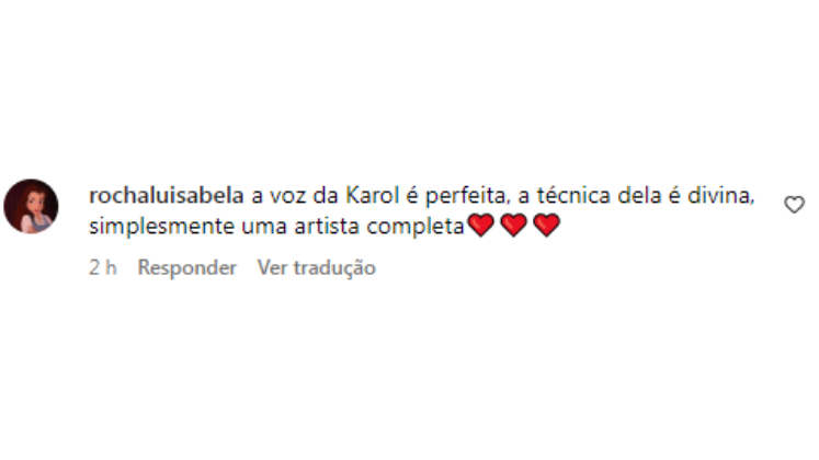 Karol Carvalho também foi alvo dos comentários e uma das internautas revelou que as técnicas utilizadas pela participante foram divinas. Mais alguém concorda?