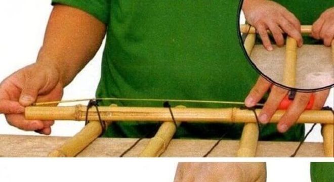 Como fazer cerca de bambu para jardim