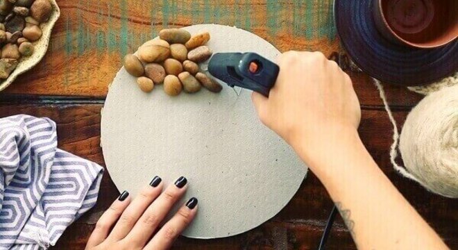 Como fazer descanso de panela de pedra