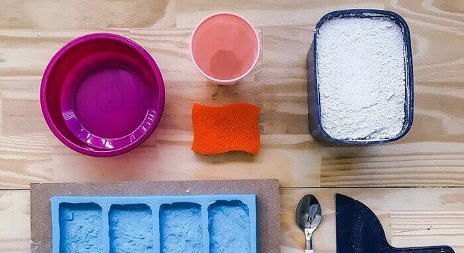 Como fazer placa de gesso 3d tijolinho