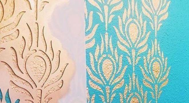 como fazer stencil para parede