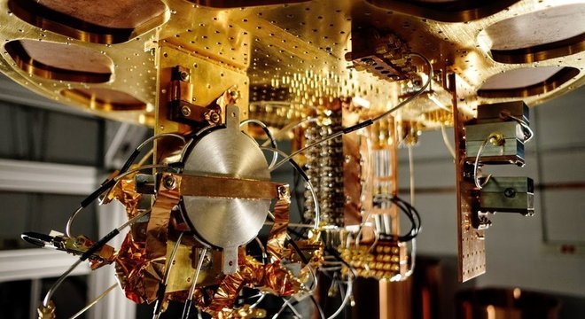Componentes do computador quântico do Google