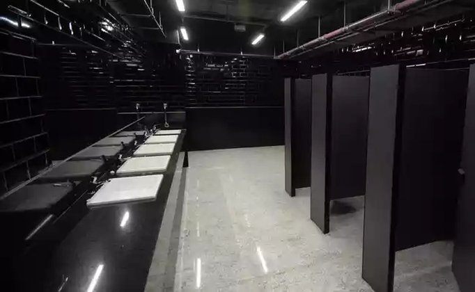 Confira imagens de banheiros da Arena MRV