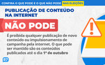 Confira o que pode e o que não pode nas eleições