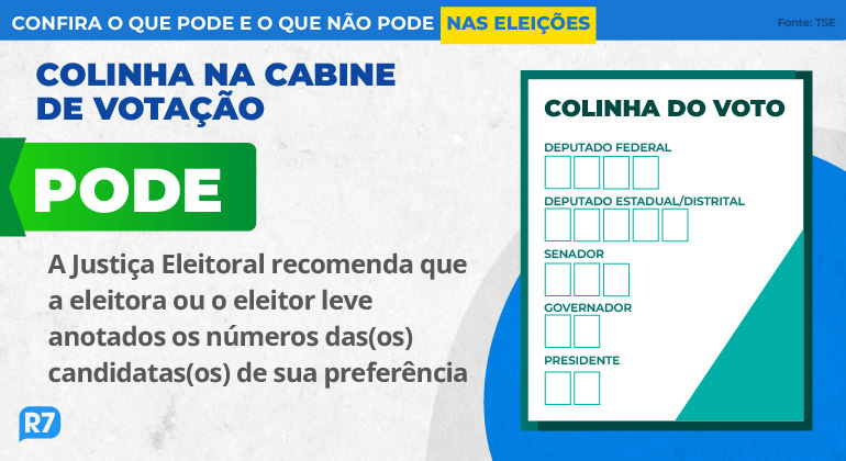 Confira o que pode e o que não pode nas eleições