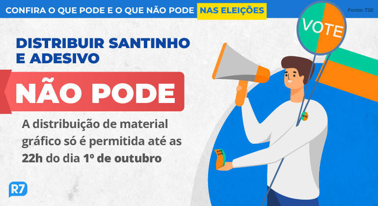 Confira o que pode e o que não pode nas eleições