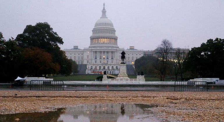 Capitólio, sede do Congresso Americano, localizado em Washington, capital dos EUA