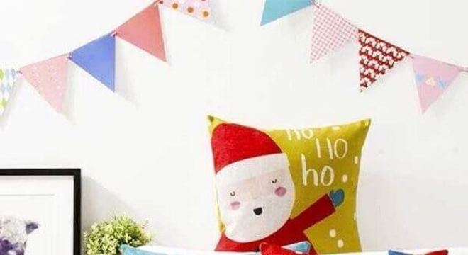 Conjunto de almofadas de Natal com diferentes estampas para decorar seu ambiente