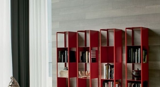 Conjunto de prateleira para livros com design moderno